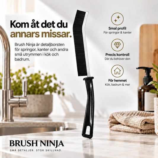 Brush Ninja™ – Detaljborsten för svåråtkomliga ställen